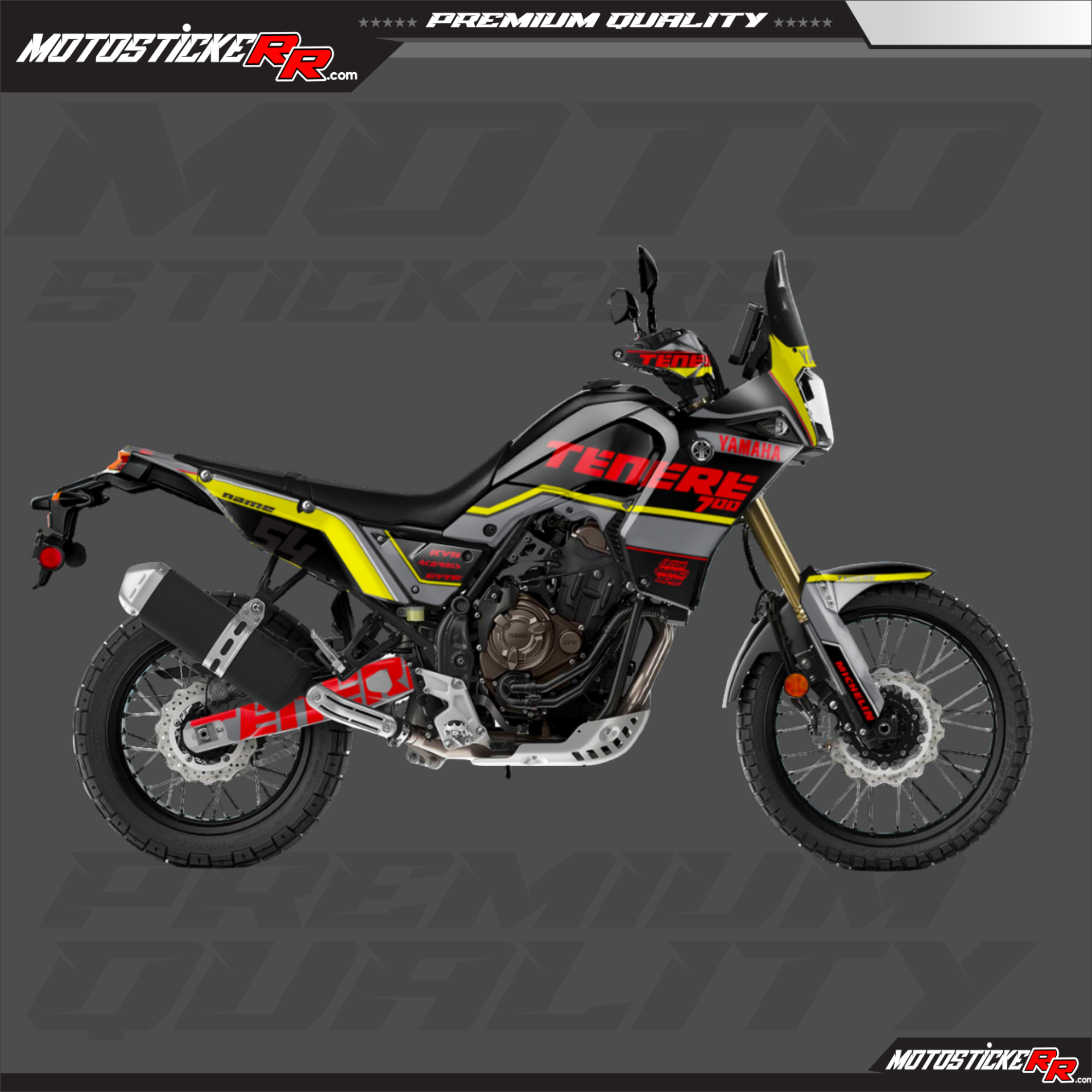 TENERE 700 STİCKER SET (2019-2024) resmi