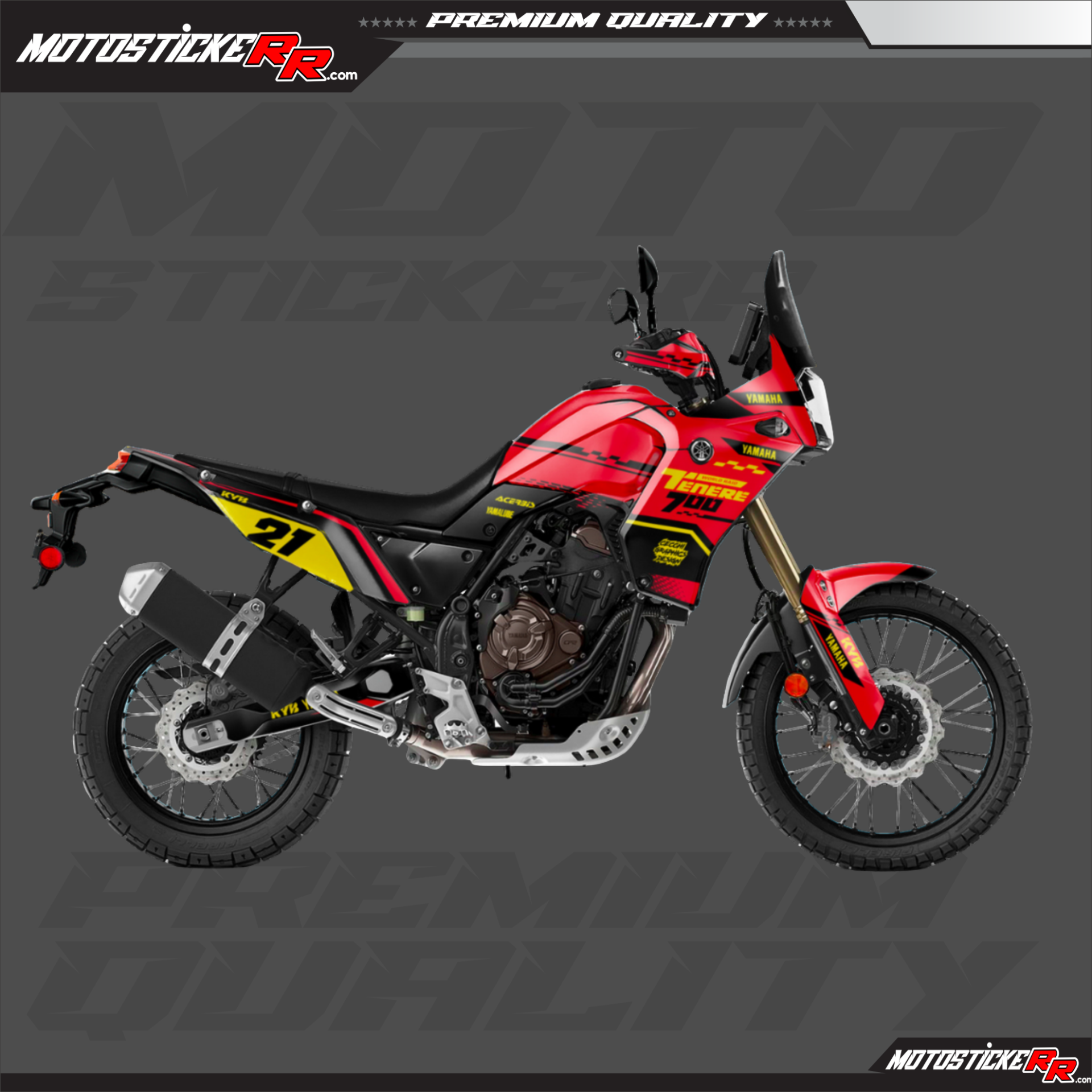 TENERE 700 STİCKER SET (2019-2024) resmi