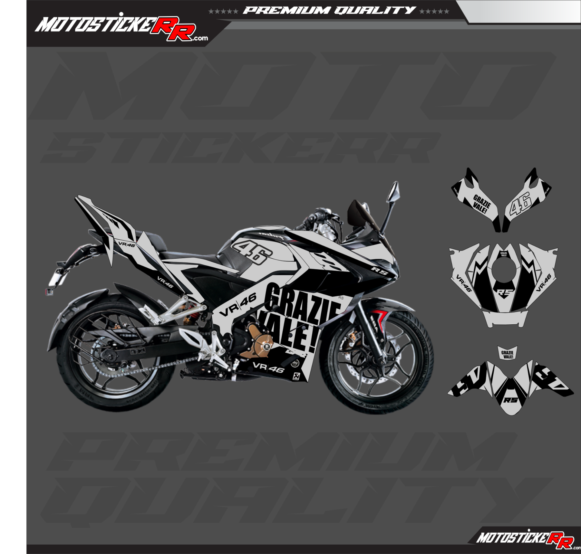 RS 200 STİCKER SET resmi