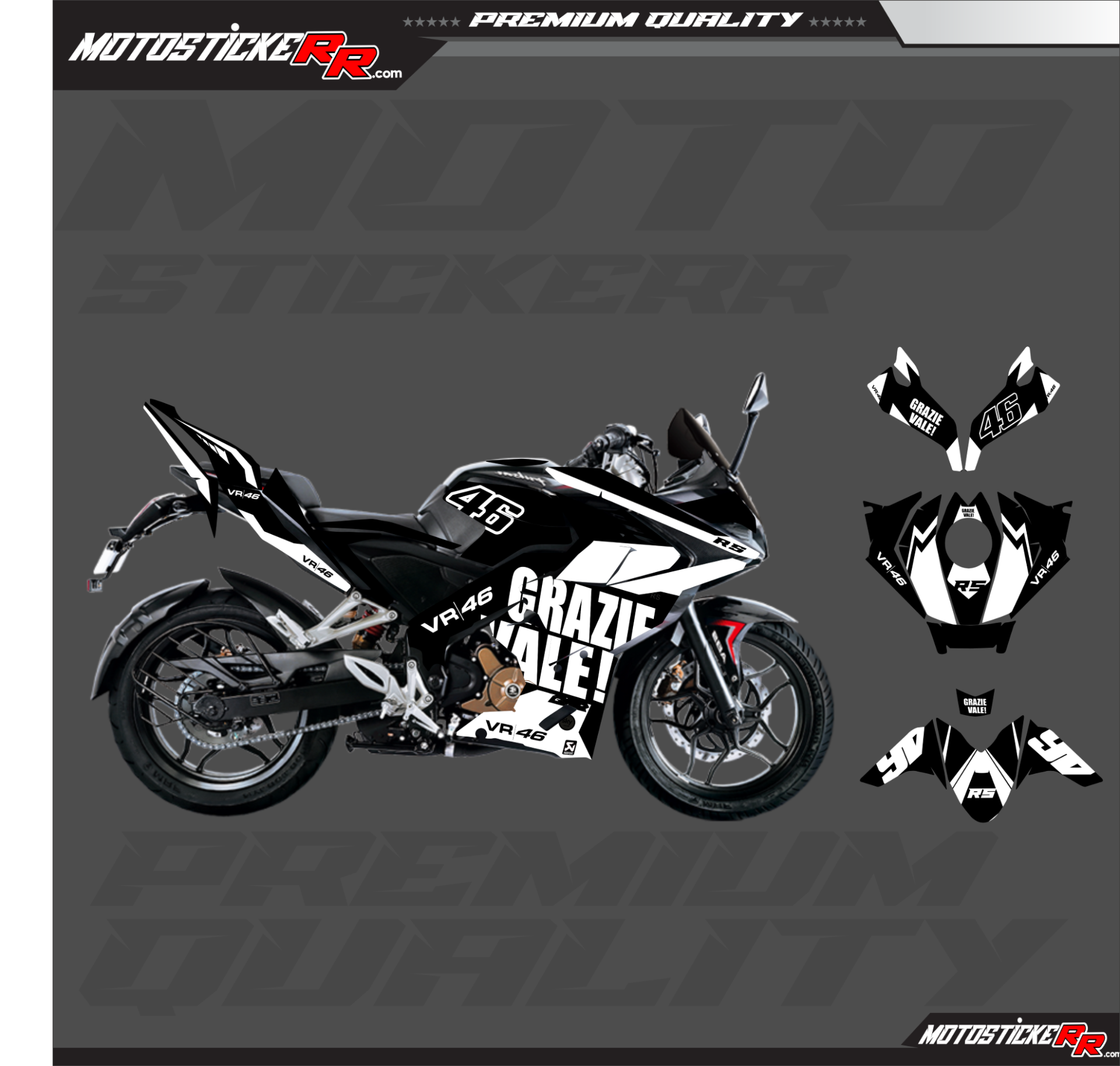RS 200 STİCKER SET resmi