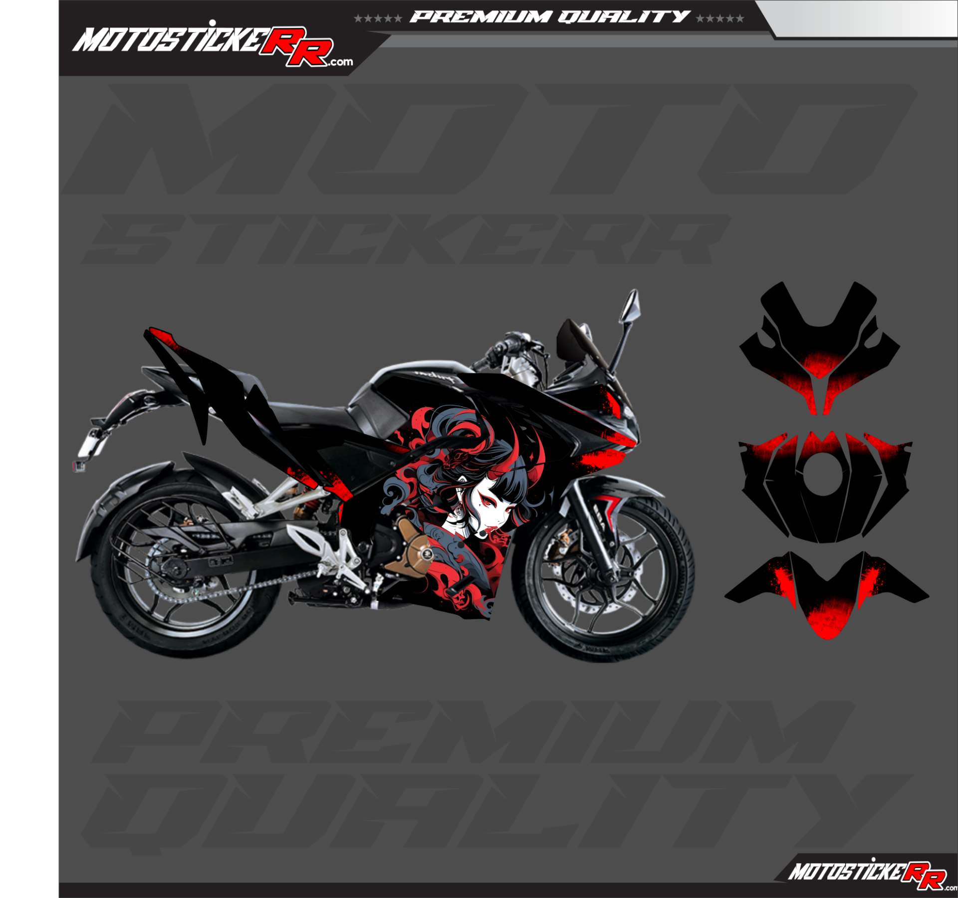 RS 200 STİCKER SET resmi