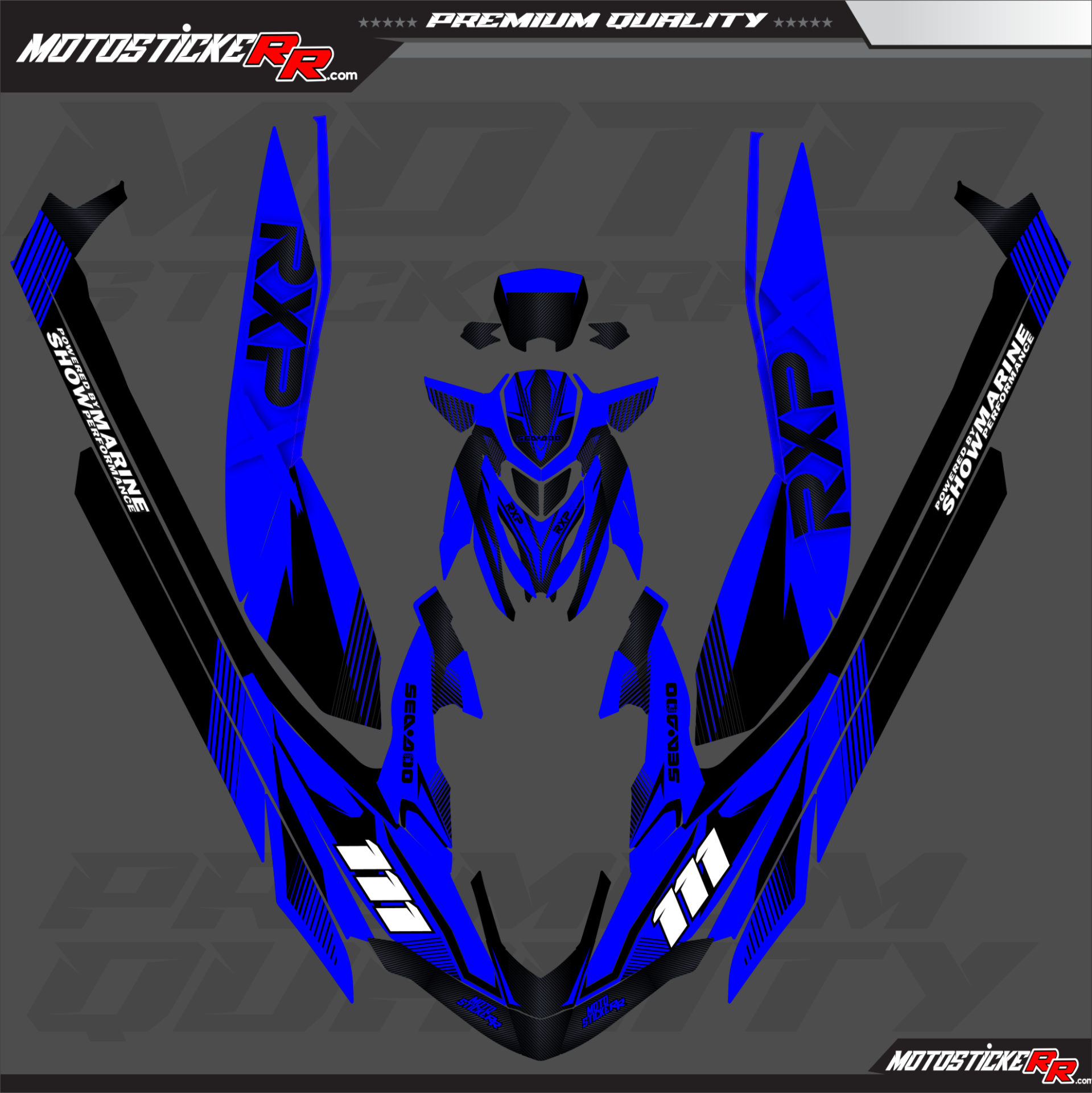 SEADOO RXP STİCKER SET resmi