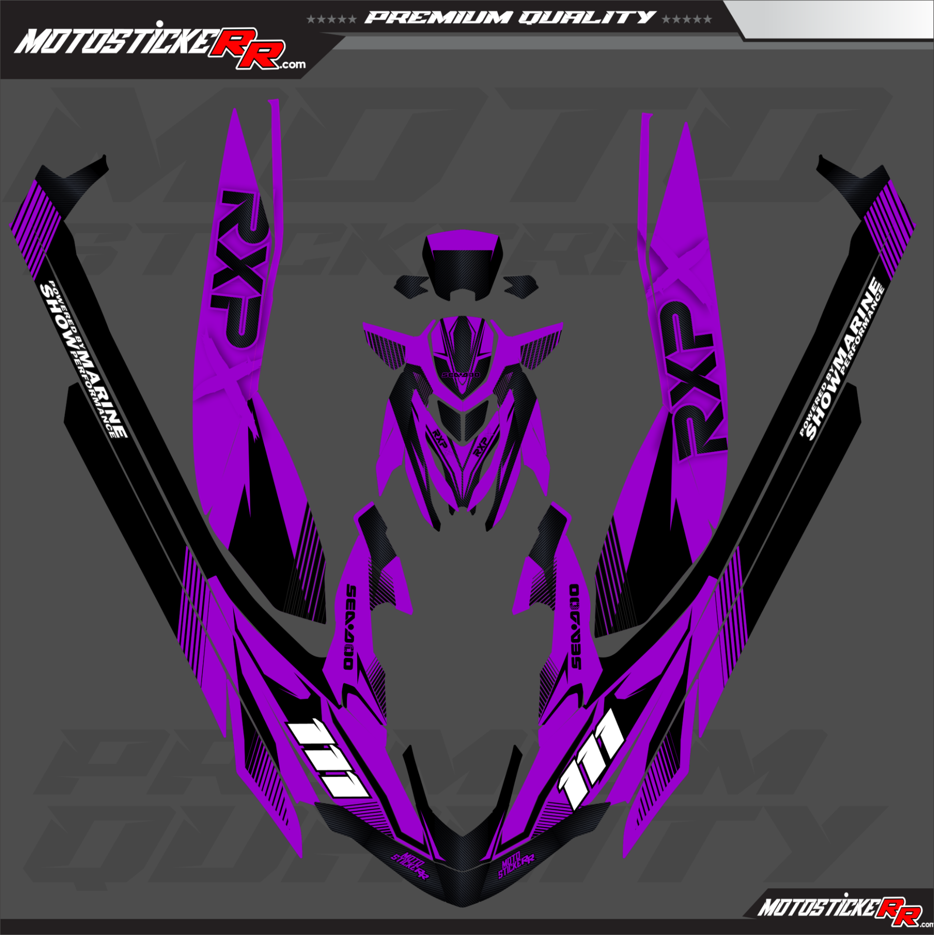 SEADOO RXP STİCKER SET resmi