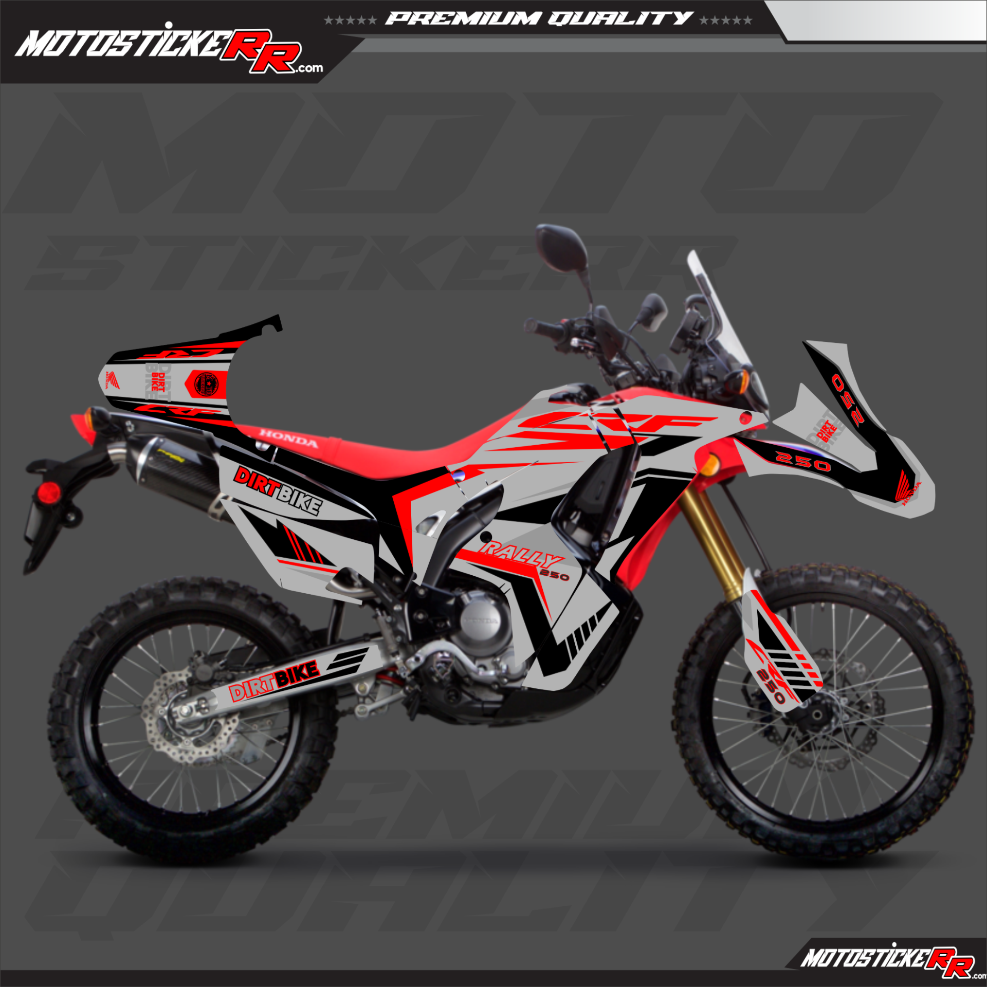 HONDA CRF RALLY STİCKER SET resmi