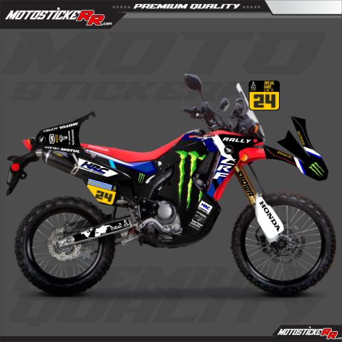HONDA CRF RALLY STİCKER SET resmi