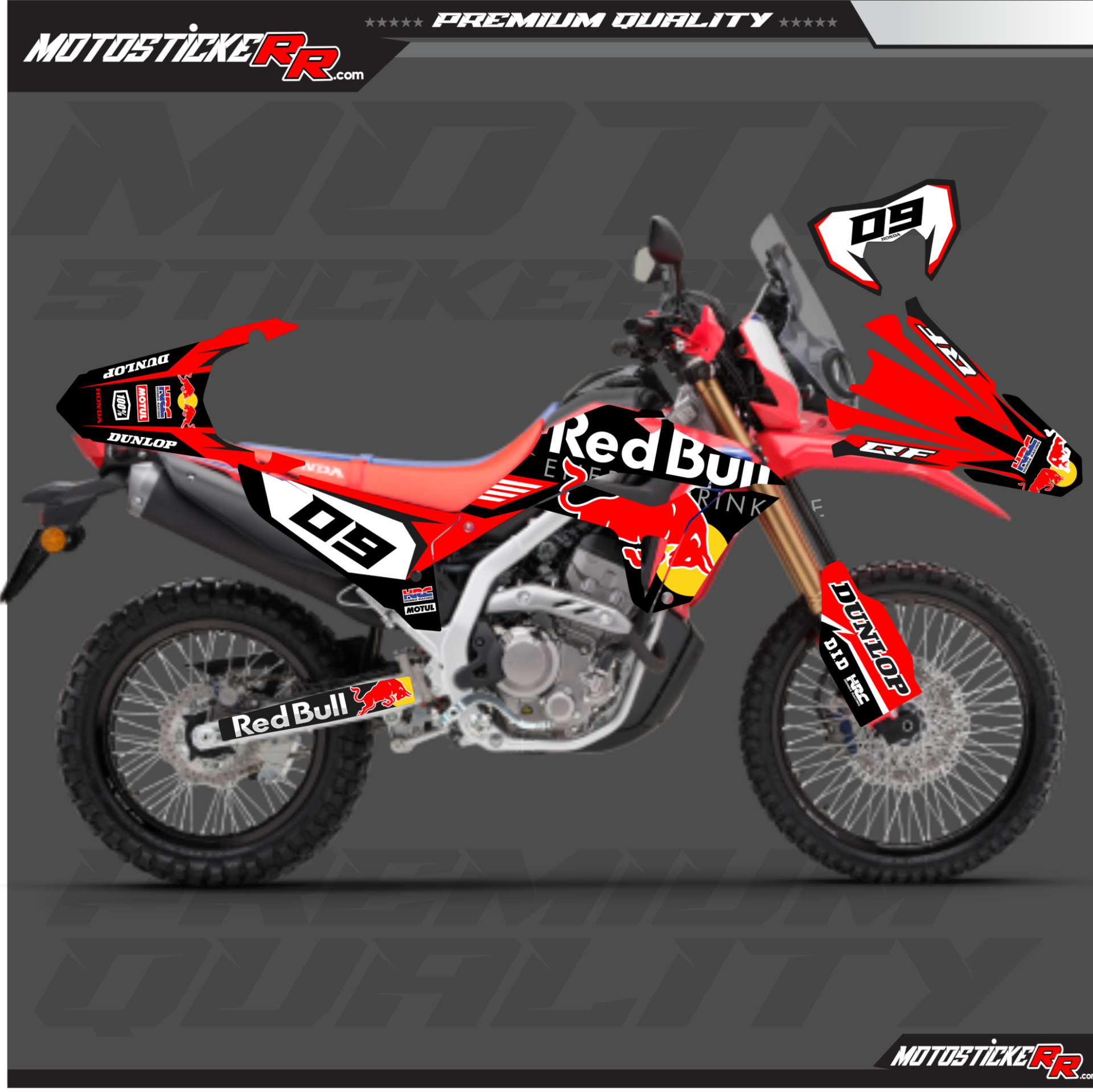 HONDA CRF L STİCKER SET resmi