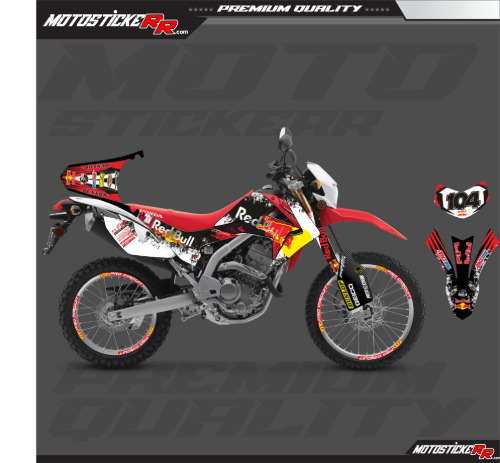 HONDA CRF L STİCKER SET resmi
