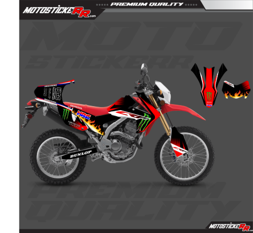 HONDA CRF L STİCKER SET resmi