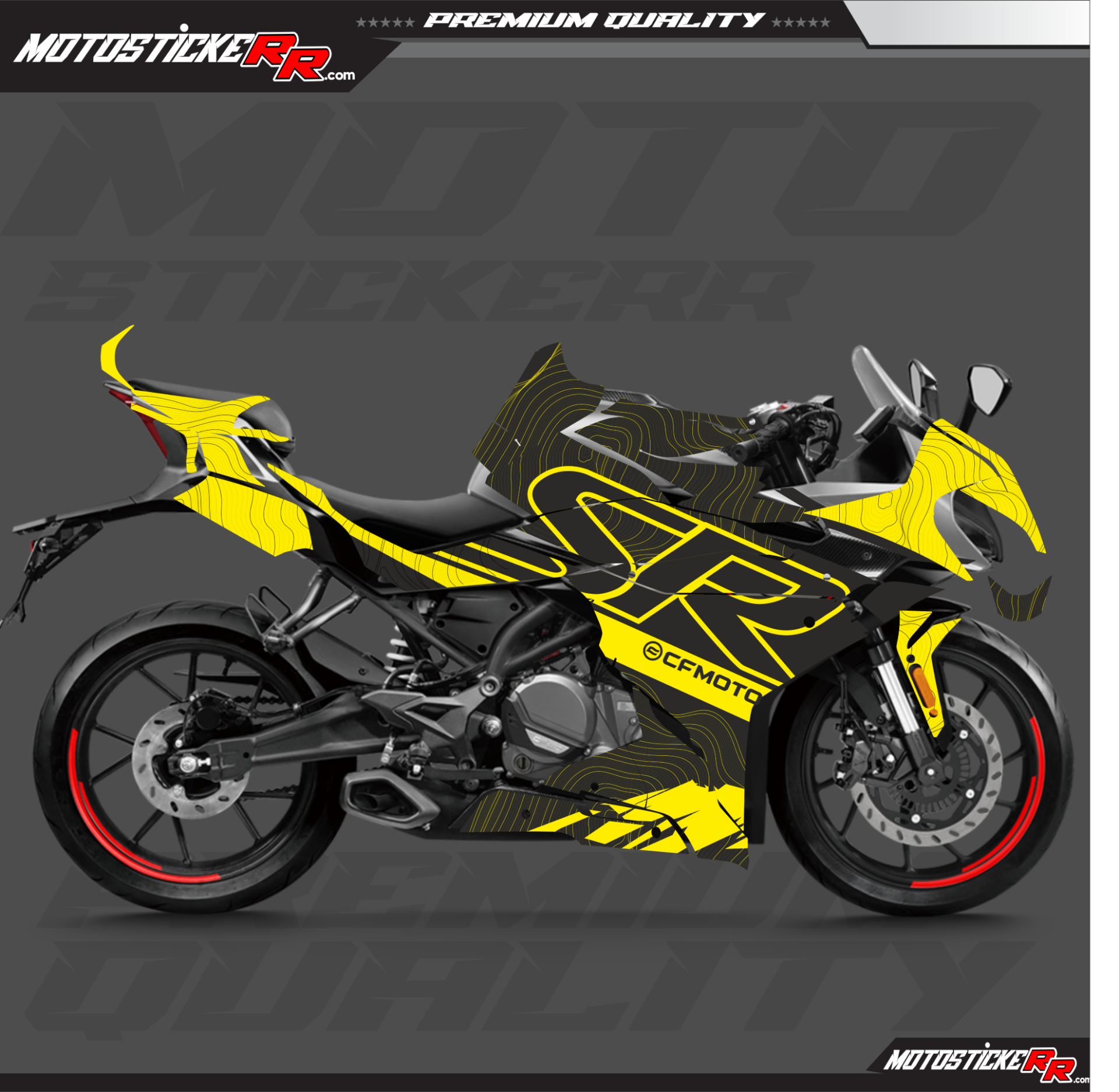 CF MOTO 250SR STİCKER SET resmi
