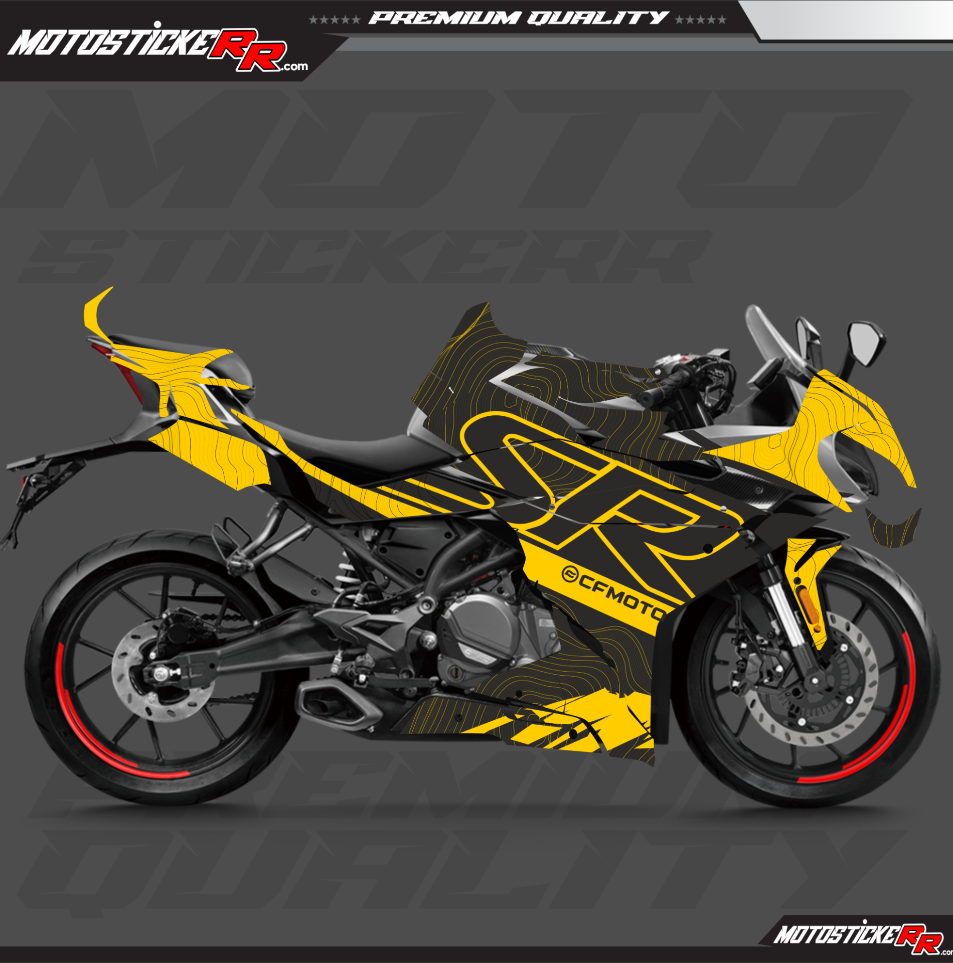 CF MOTO 250SR STİCKER SET resmi